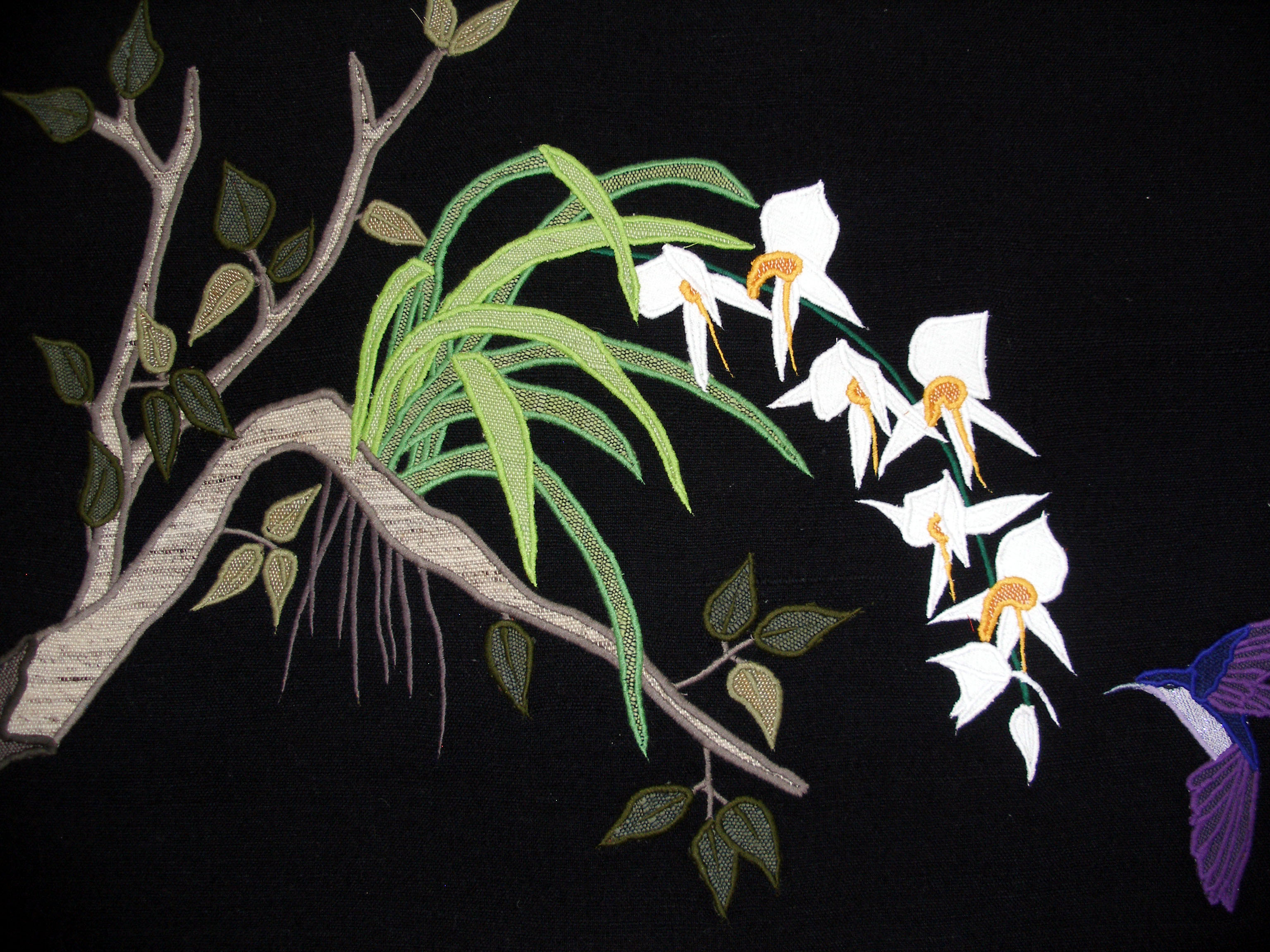 Hand appliqué detail